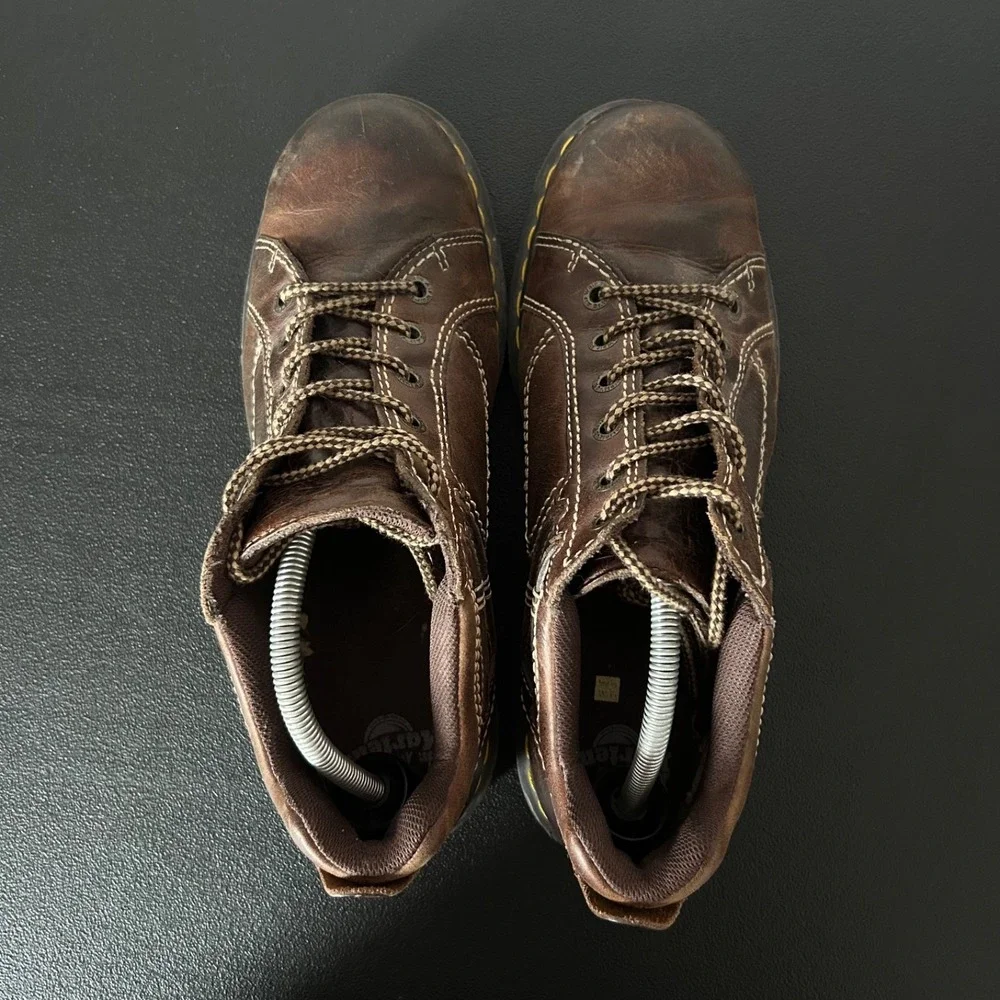 Dr. Martens Anderson Brown Leather Low Top Casual Shoes Oxford Mens 12 AW004